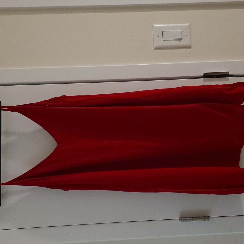 Reformation Scarlet Slip Mini Dress